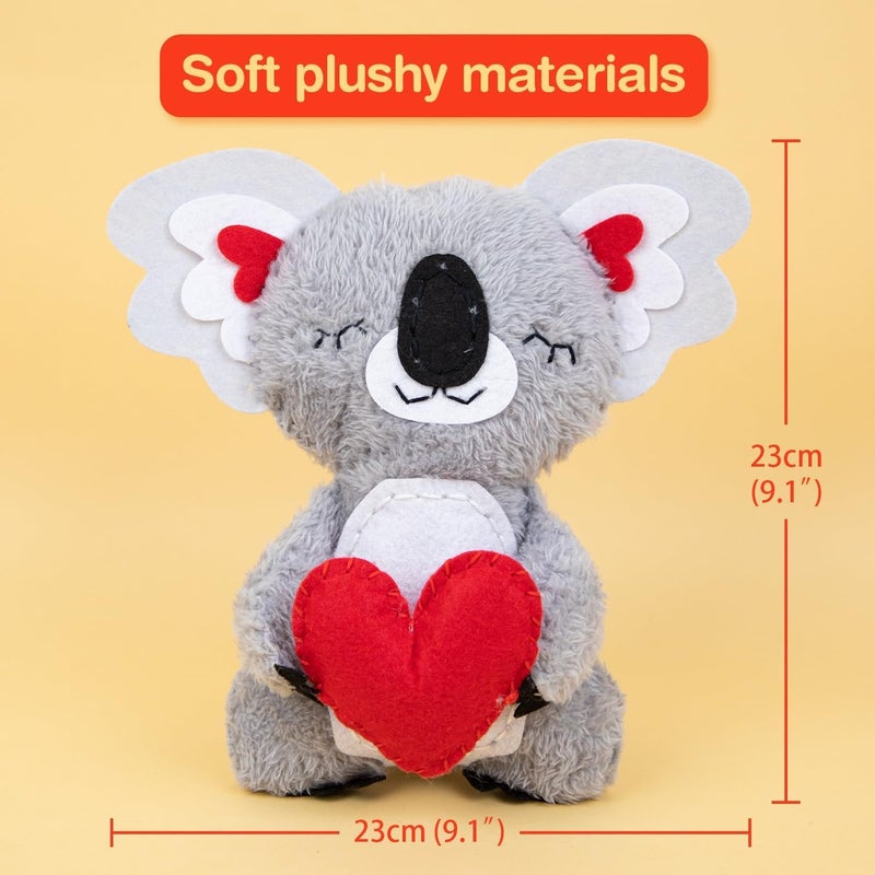 Avenir My First Sewing Kit for Beginner Ages 6+ I Premium Plush Big DIY Animals I Child-Safe Tools for Easy Crafting Fun I Motor Skills & Wiggle Stuff Stitching Creativity I Skill Gift for Boys & Girl - Image 4